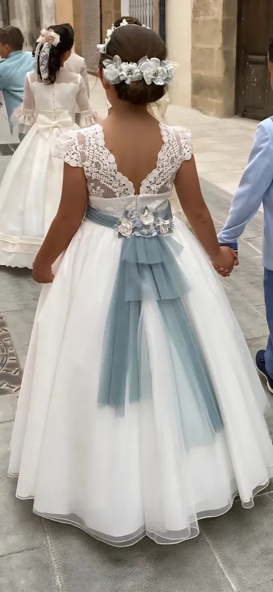 Abito da comunione bianco per bambina
