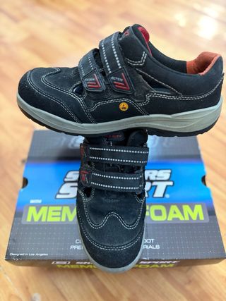 Zapatos de seguridad ELTEN negros y rojos