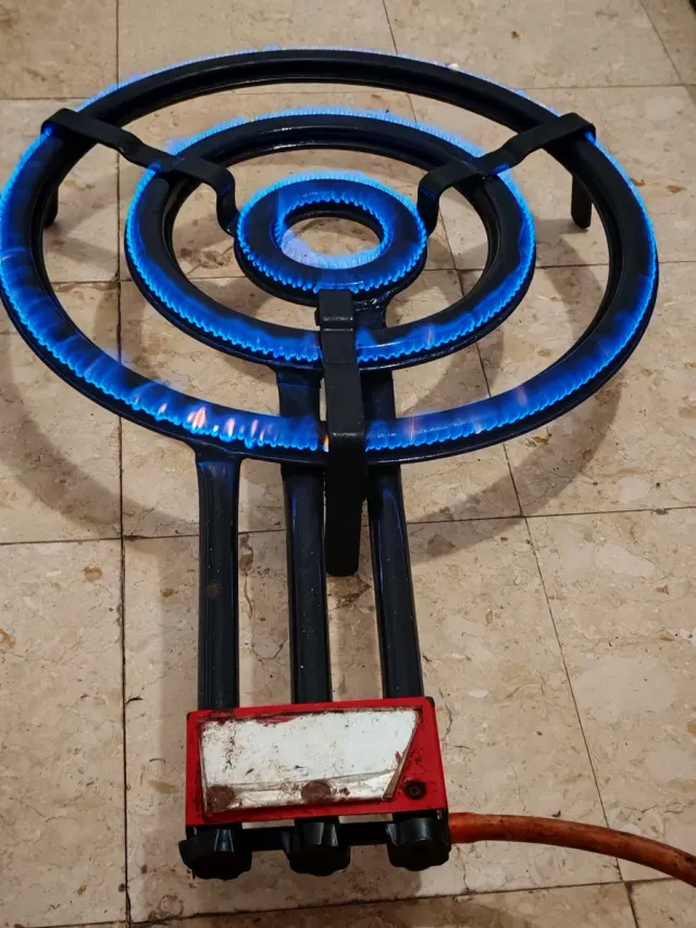 Paellero Gas Butano Doble Aro