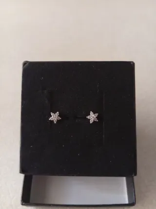 Pendientes Plata Estrella Circonitas