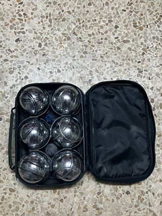 Set da bocce in metallo con borsa