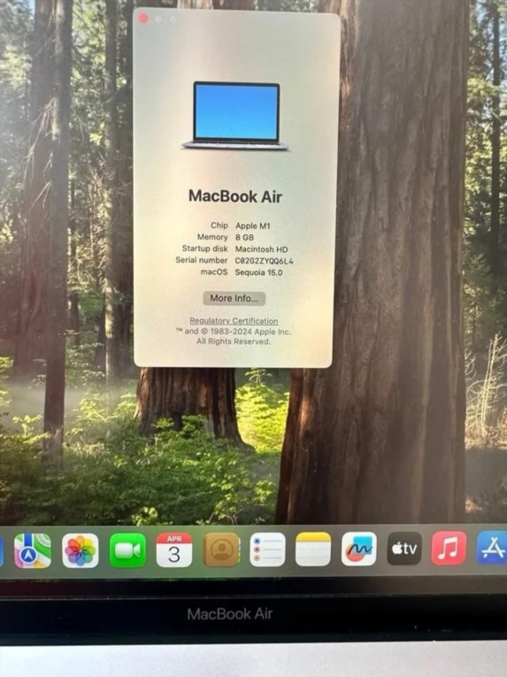 MacBook Air M1 2020 8GB RAM 256GB Gris especial