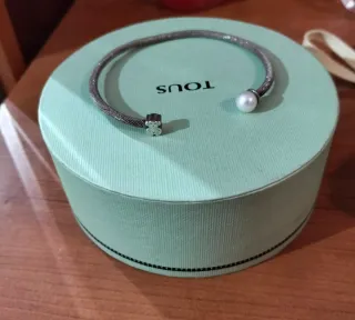 Pulsera Tous Oso y Perla Blanca