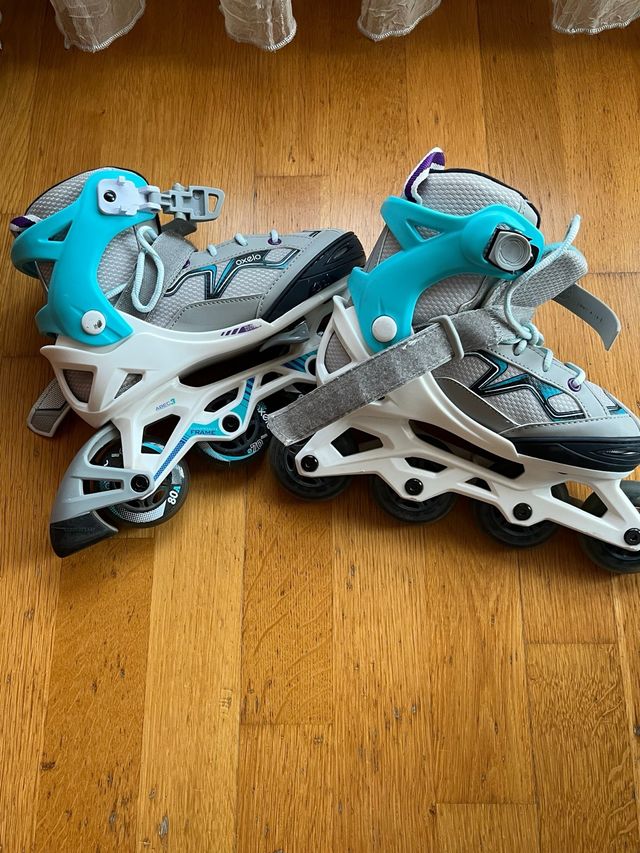 Patines en línea infantiles Oxelo y protectores