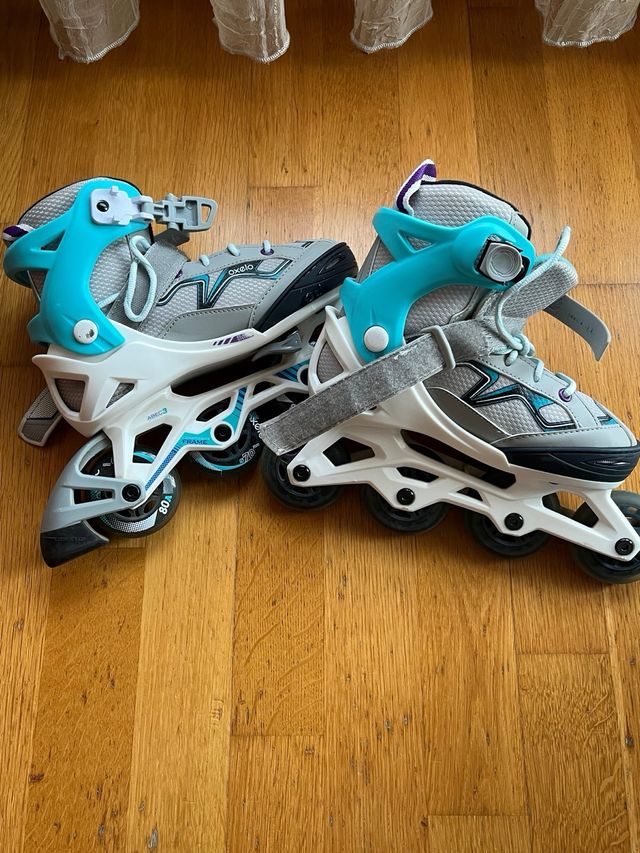 Patines en línea infantiles Oxelo y protectores