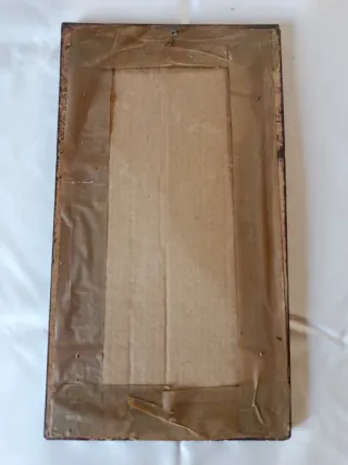 Cuadro antiguo mujer con palomas