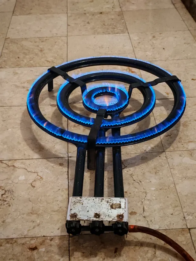 Paellero Gas Butano Negro