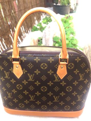Borsa Louis Vuitton Alma marrone e oro
