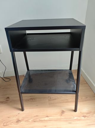 Mesita de noche Ikea negra