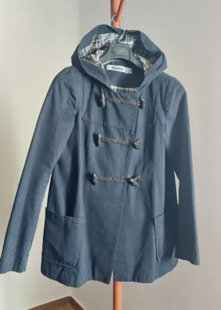 Parka Stradivarius azul marino7 Talla S