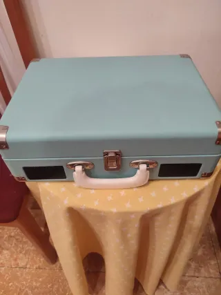 Tocadiscos Negro/Azul