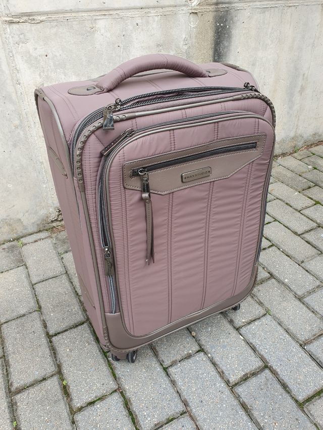 Maleta MAX STUDIO rosa/marrón