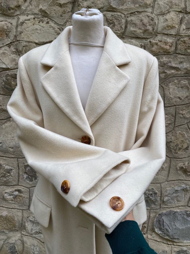 Cappotto sartoriale bianco