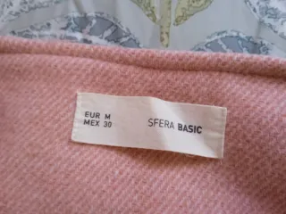 Abrigo de paño rosa