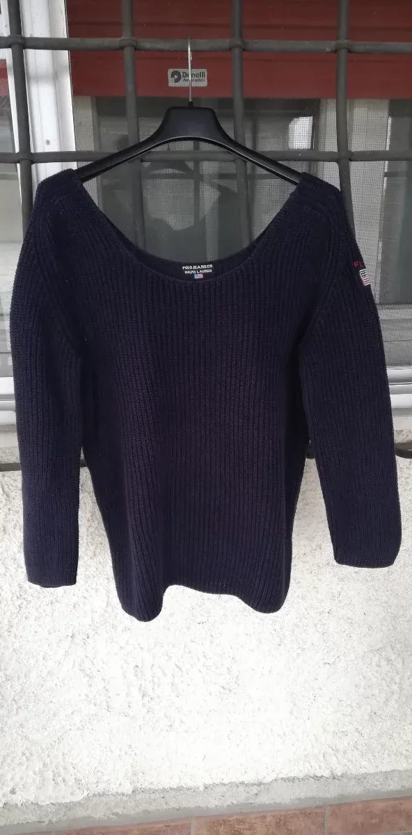 Maglione donna Polo Ralph Lauren blu taglia M