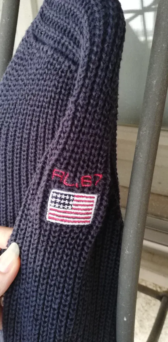 Maglione donna Polo Ralph Lauren blu taglia M