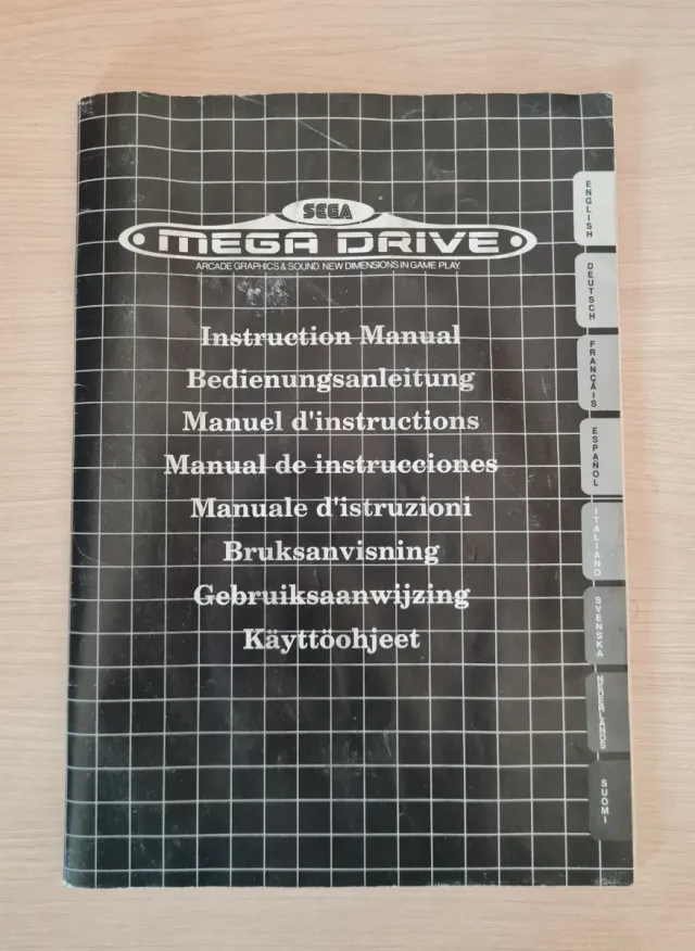 Manual de instrucciones Sega Mega Drive