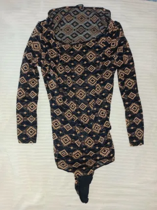 Body trasparente fantasia geometrica