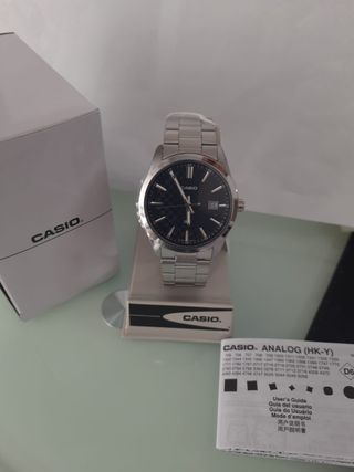 Orologio Casio Uomo Quadrante Nero Argento