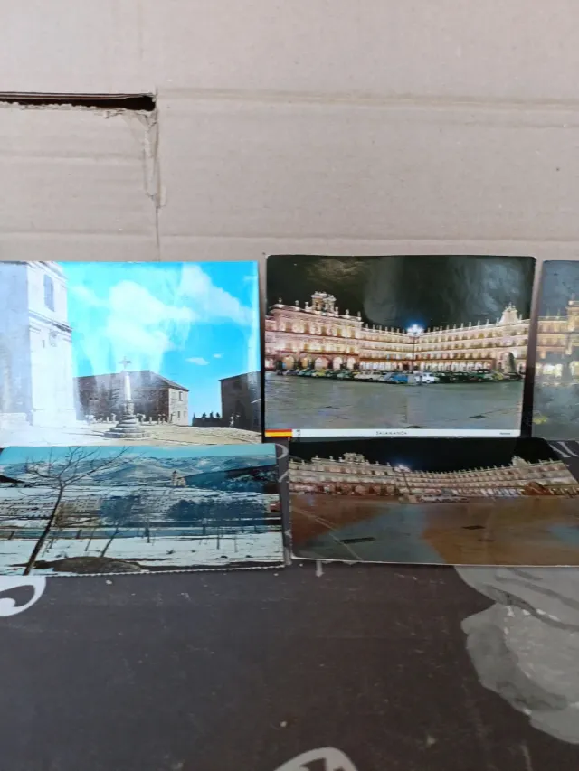 6 vecchie cartoline di Salamanca degli anni '60/'70