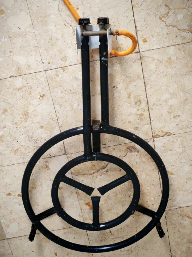 Paellero Gas Butano Metal Negro