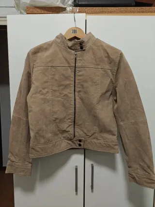 Chaqueta de cuero Wilsons Beige