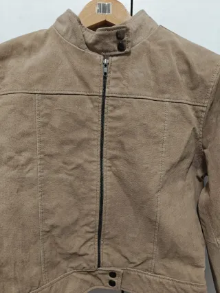 Chaqueta de cuero Wilsons Beige