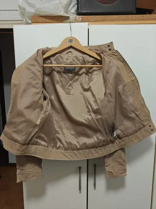 Chaqueta de cuero Wilsons Beige