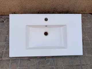 Lavabo blanco 40x80
