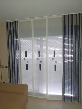 Tende da soggiorno a pannelli giapponesi