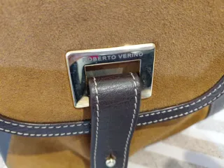 Bolso Roberto Verino Piel y Ante Marrón