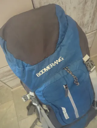 Mochila Boomerang 65+10L Azul/Negra