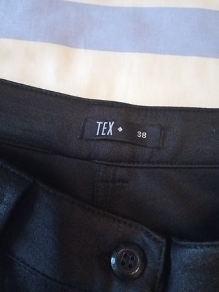 Lote 2 pantalones vestir mujer, Benetton y Tex