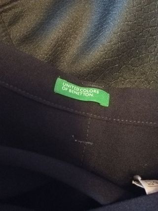 Lote 2 pantalones vestir mujer, Benetton y Tex