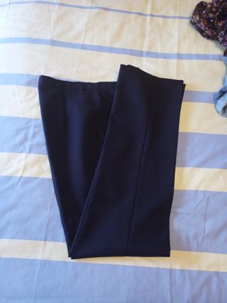 Lote 2 pantalones vestir mujer, Benetton y Tex