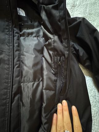 The North Face Piumino Nero Tg XS