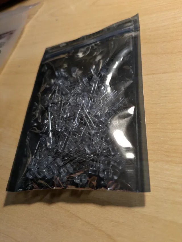 Luci led diodi gialli 100 pezzi 5mm