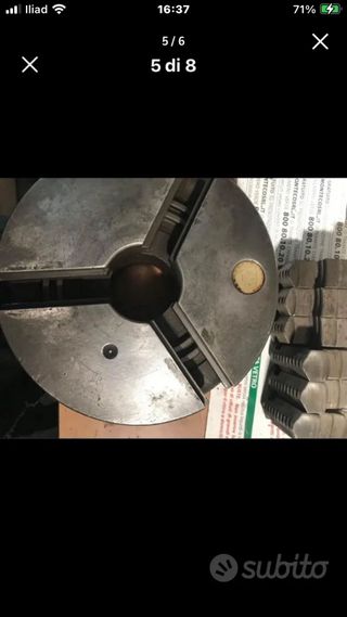 Mandrino tornio diametro 160 mm marca bison