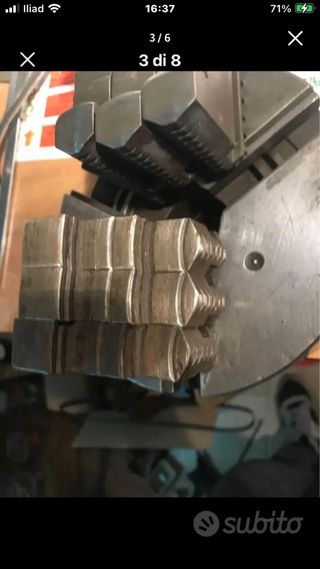 Mandrino tornio diametro 160 mm marca bison