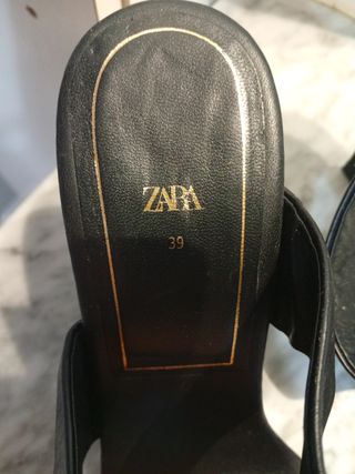 Tacones Zara Negros Talla 39