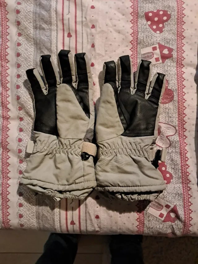 Guanti invernali Quechua beige/grigio