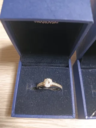 Anillo Swarovski Plata