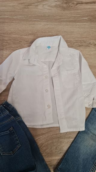 Lote vaqueros y camisa