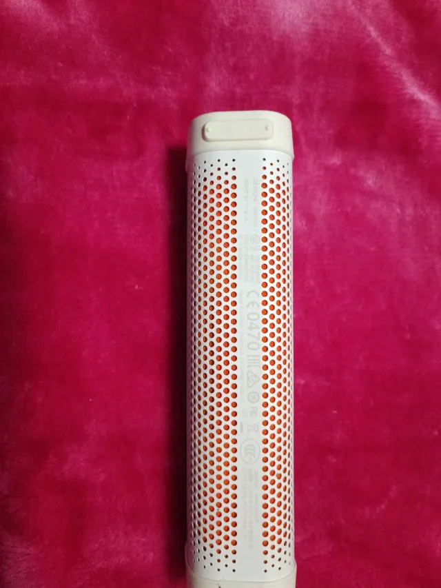 Altavoz Denon Cilindro Blanco y Naranja