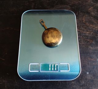 Antico bilanciere per orologio a pendolo primi'900