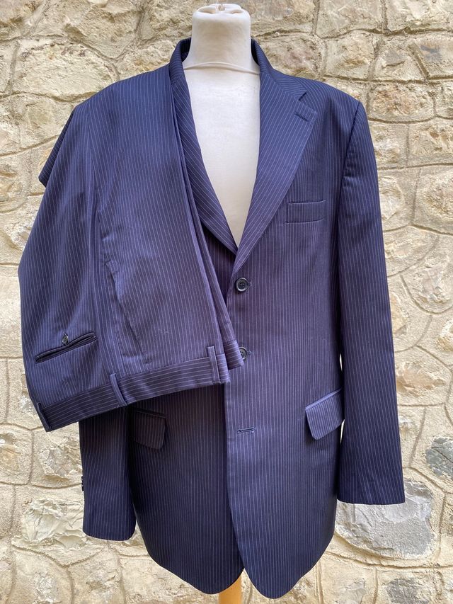 Completo Abito Uomo Blu Righe