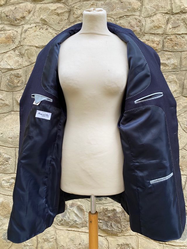 Completo Abito Uomo Blu Righe