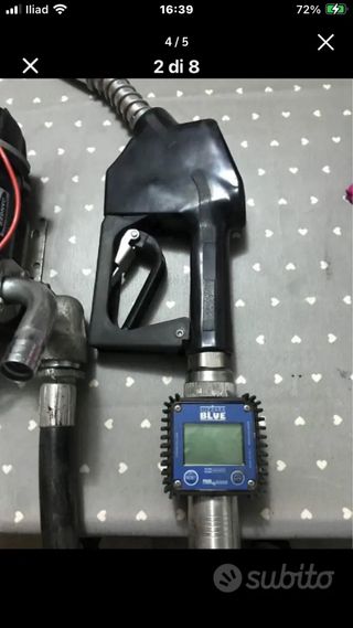 Pompa Piusi elettrica 12V manichetta e conta litri