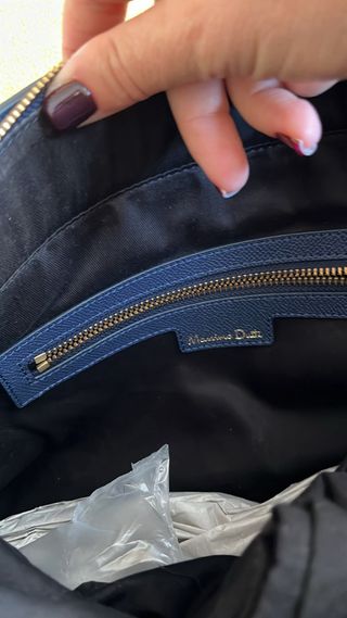 Bolso Massimo Dutti Azul Marino