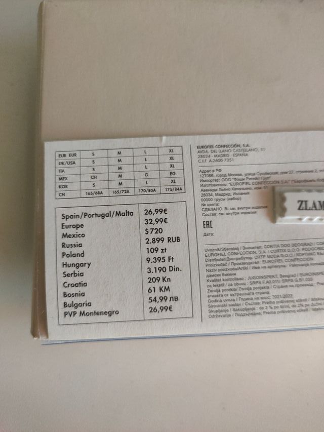 Pack 6 tangas Women'secret sin estrenar